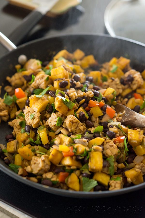 Plantain Tempeh Breakfast Hash