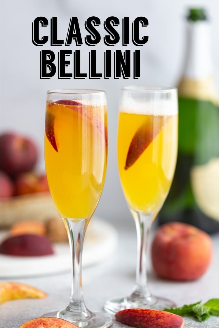 Peach Bellini - Food with Feeling