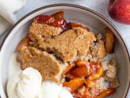 Old Fashioned Peach Cobbler Food With Feeling