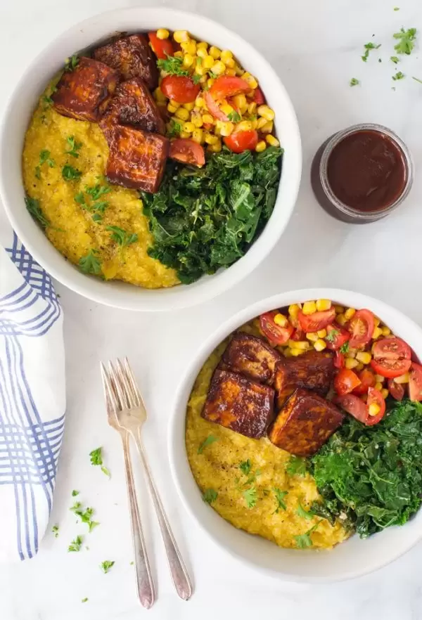 Vegan BBQ Tofu Summer Bowls