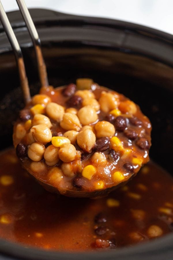 taco soup in a slow cooker