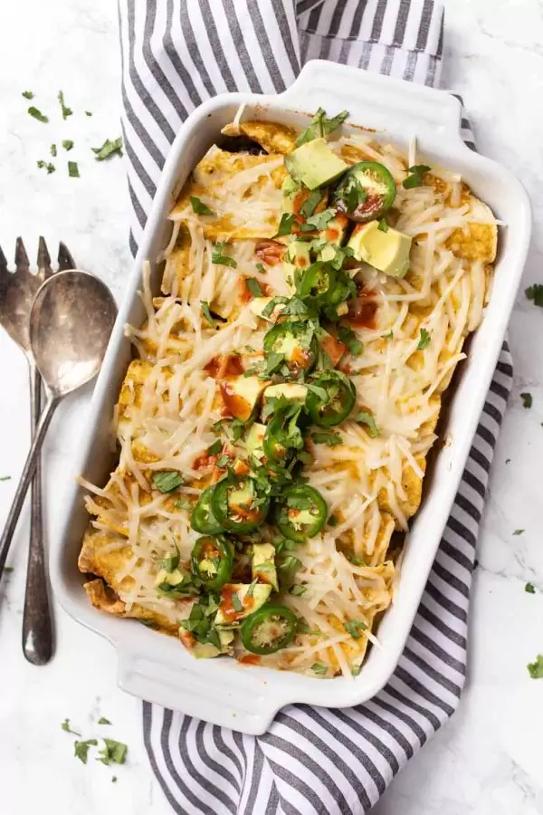 jackfruit enchiladas verdes