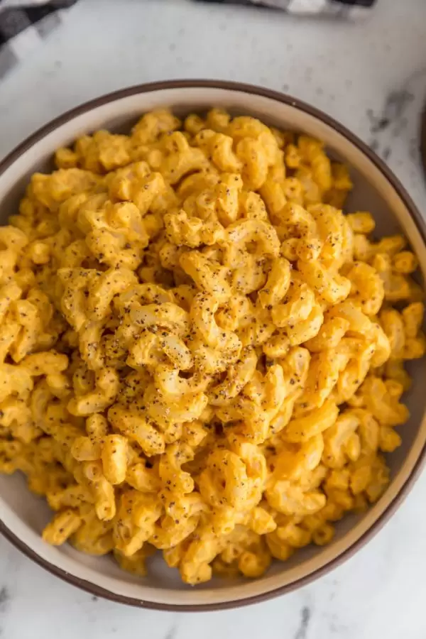 bowl full of the best vegan mac and cheese