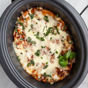 Vegetarian Crockpot Lasagna - Food with Feeling