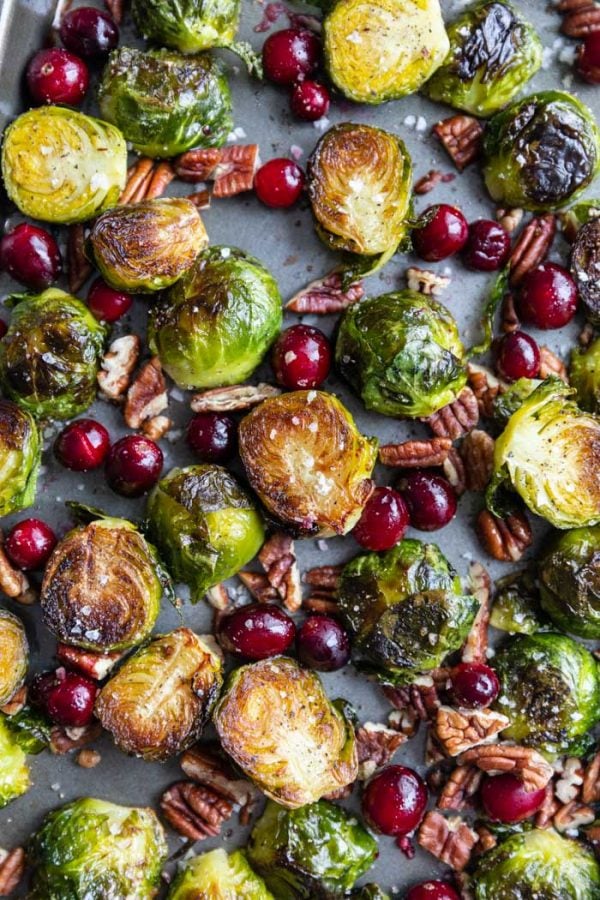 Cranberry Brussels Sprouts - Food with Feeling