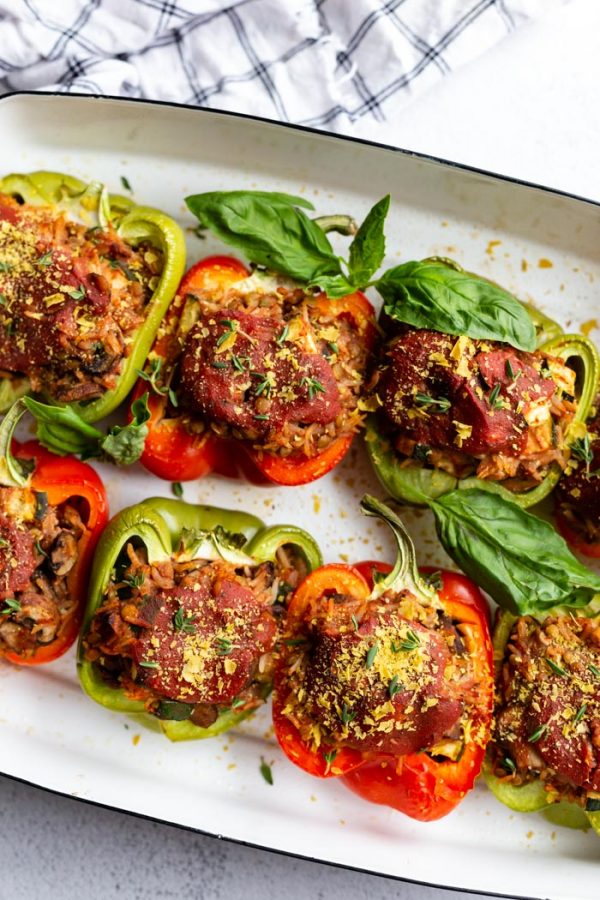 Vegan Stuffed Peppers - Food with Feeling