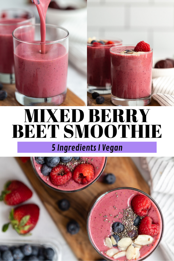 bright pink smoothie
