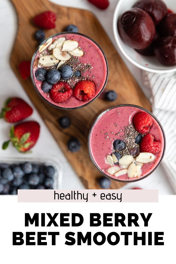 bright pink smoothie