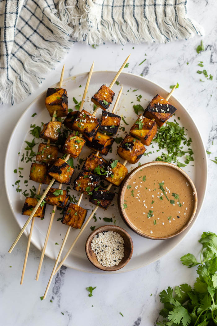 Tofu Satay Food with Feeling