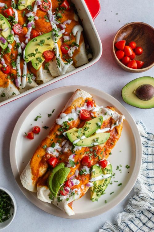Jackfruit Enchiladas Food with Feeling