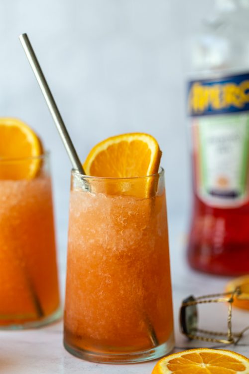 Aperol Spritz Slushie Food with Feeling