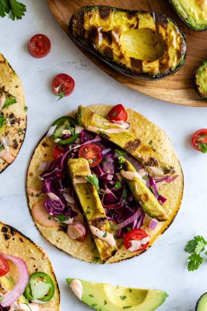 Grilled Avocado Tacos Food With Feeling 