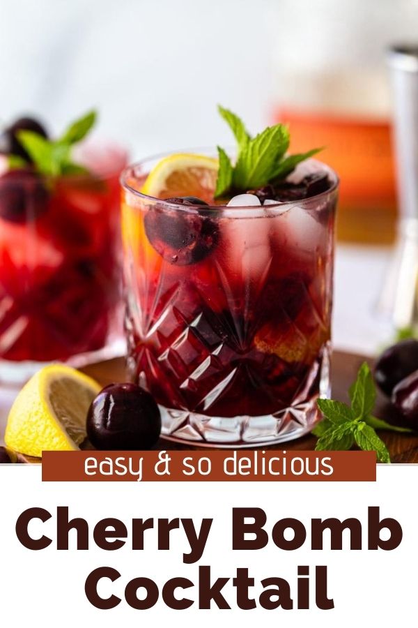 Cherry Bomb Cocktail Food with Feeling