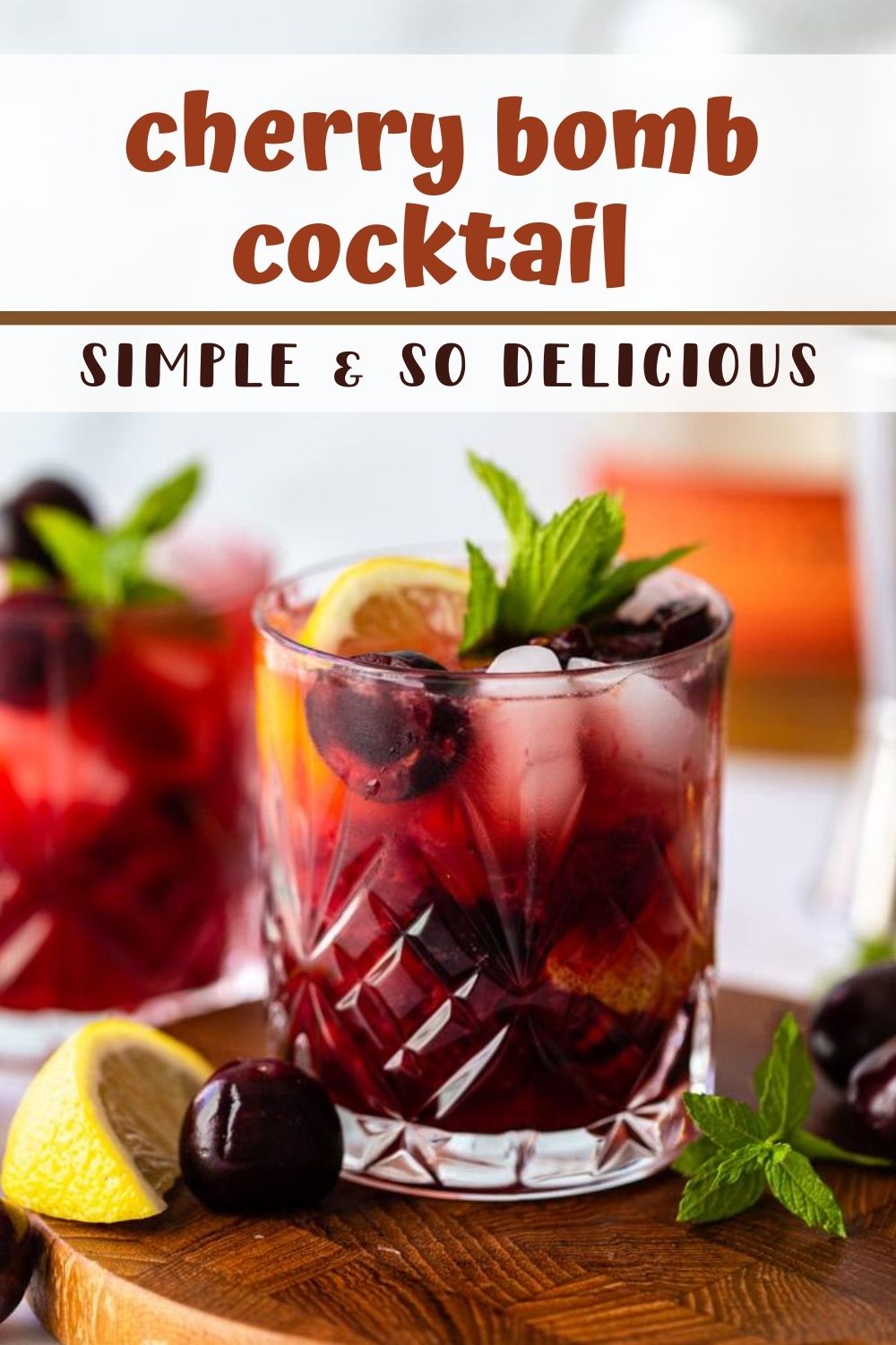 Cherry Bomb Cocktail Food with Feeling