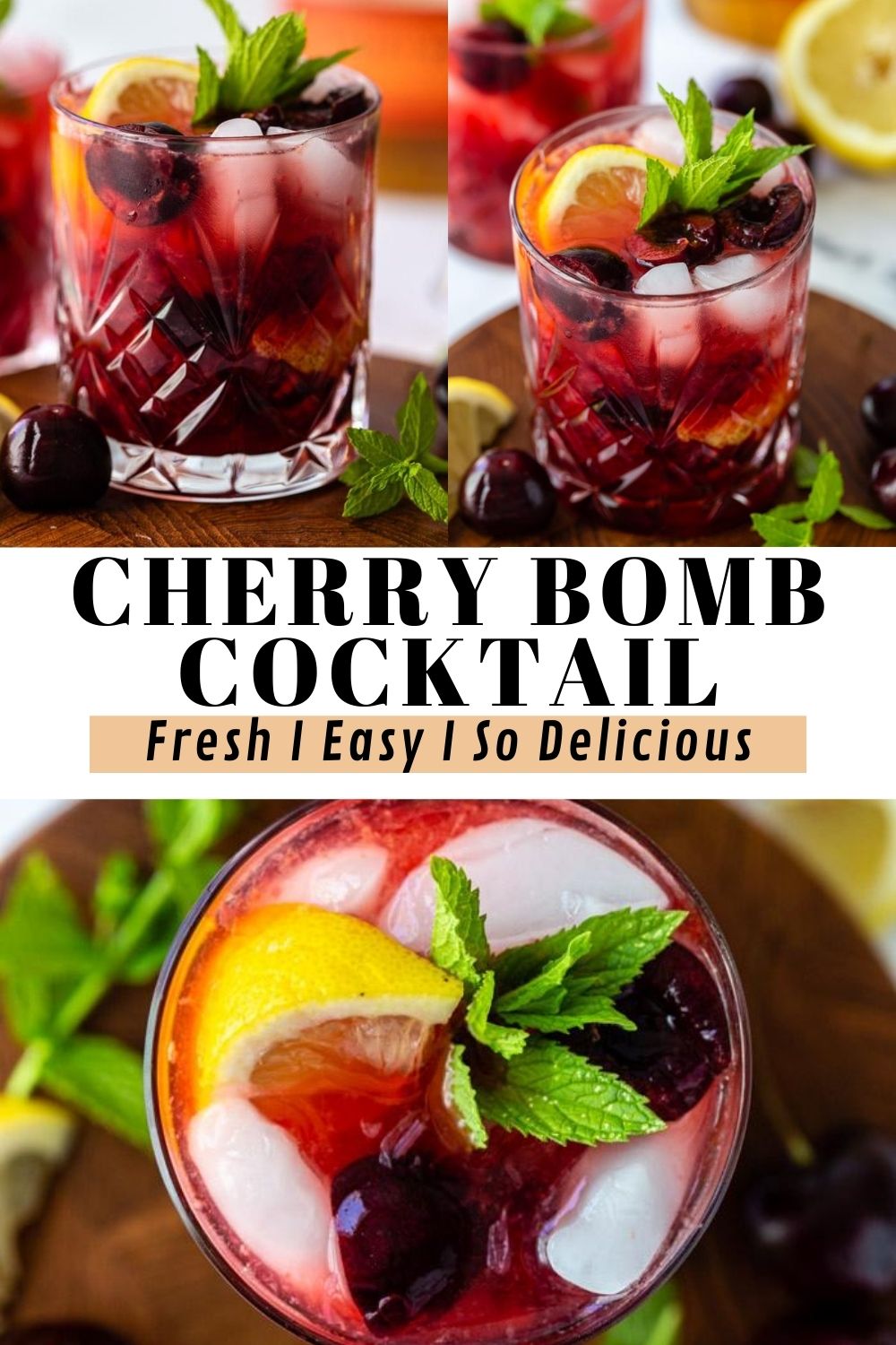 Cherry Bomb Cocktail Food with Feeling