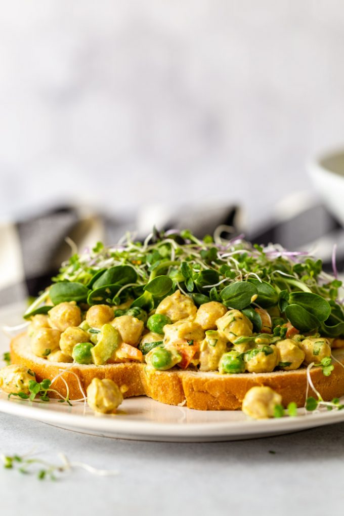 Simple Curried Chickpea Salad Meal Prep - Meal Plan Addict