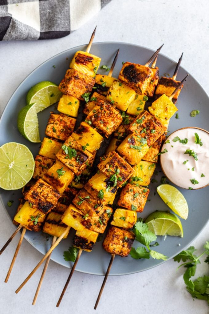 Pineapple Tofu Skewers