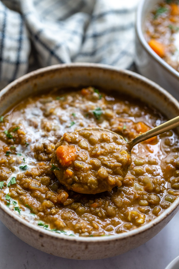 Vegan Lentil Soup - Food with Feeling