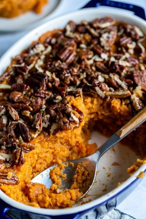 Vegan Sweet Potato Casserole - Food with Feeling
