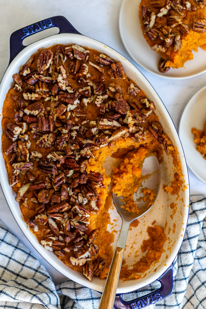 Vegan Sweet Potato Casserole - Food with Feeling
