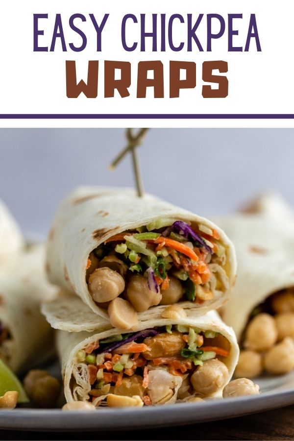 Peanut Chickpea Wraps Food with Feeling