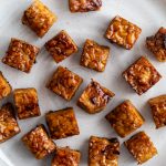baked tempeh on a plate