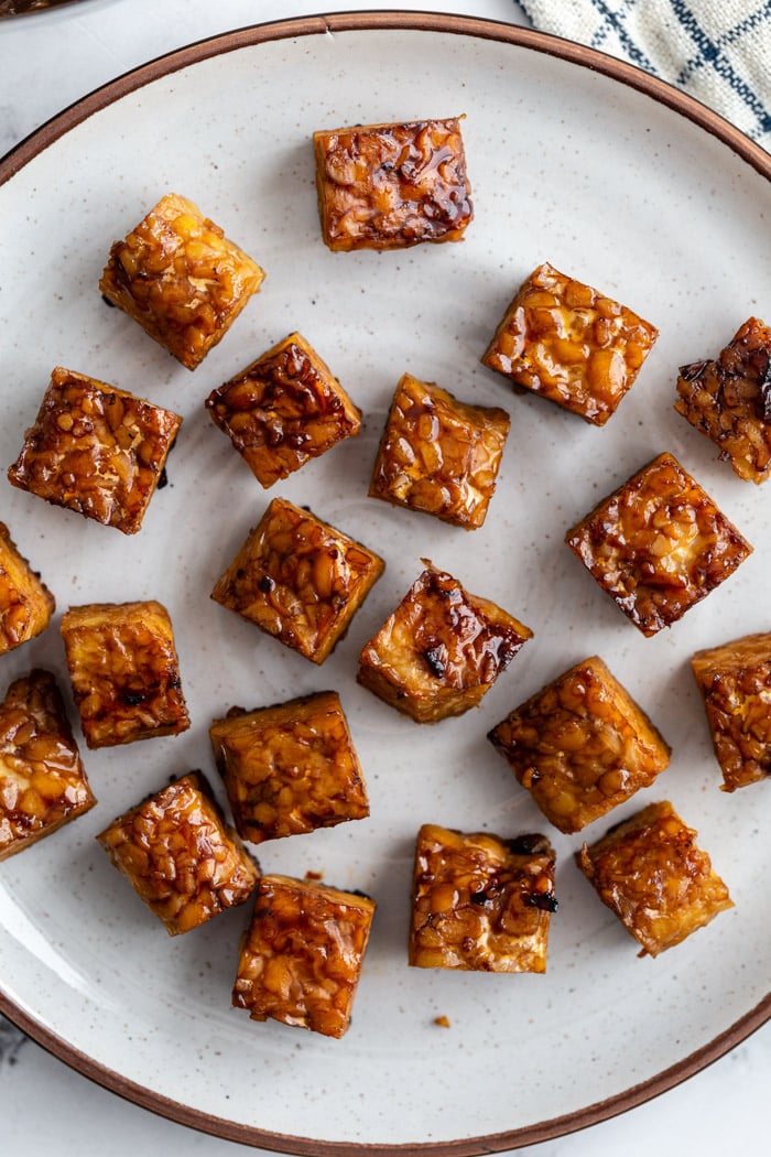 Marinated Peanut Baked Tempeh