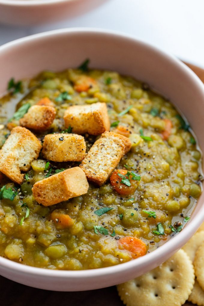 Green Pea Soup - The Stingy Vegan