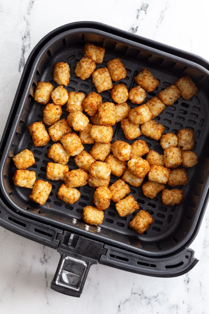 Air Fryer Frozen Tater Tots - Planted in the Kitchen