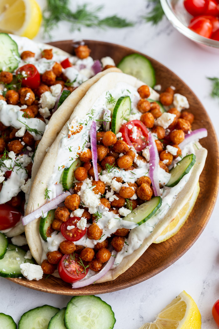 Easy Chickpea Gyro Food with Feeling