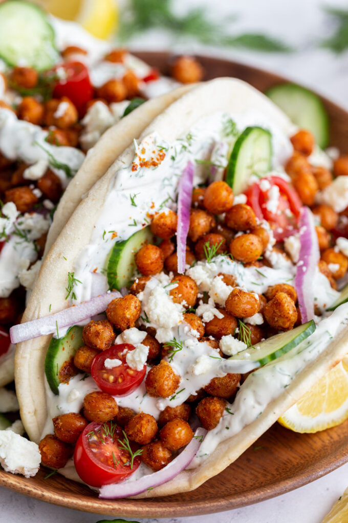 Easy Chickpea Gyro Food with Feeling