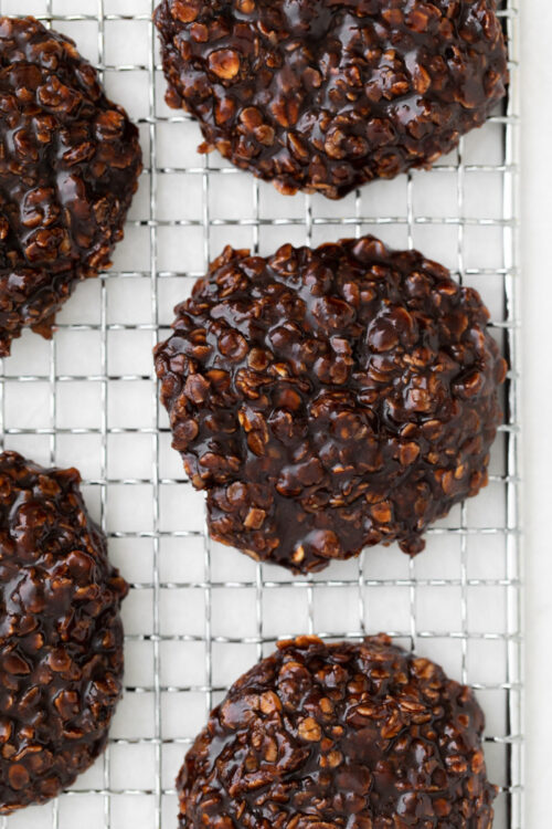Vegan No Bake Cookies - Food with Feeling