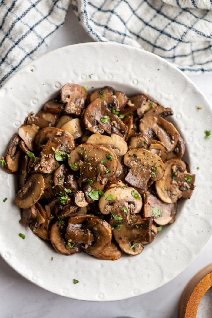 Sautéed Cremini Mushrooms Food with Feeling