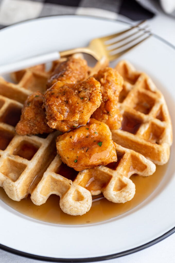 Vegan Chicken And Waffles Food With Feeling