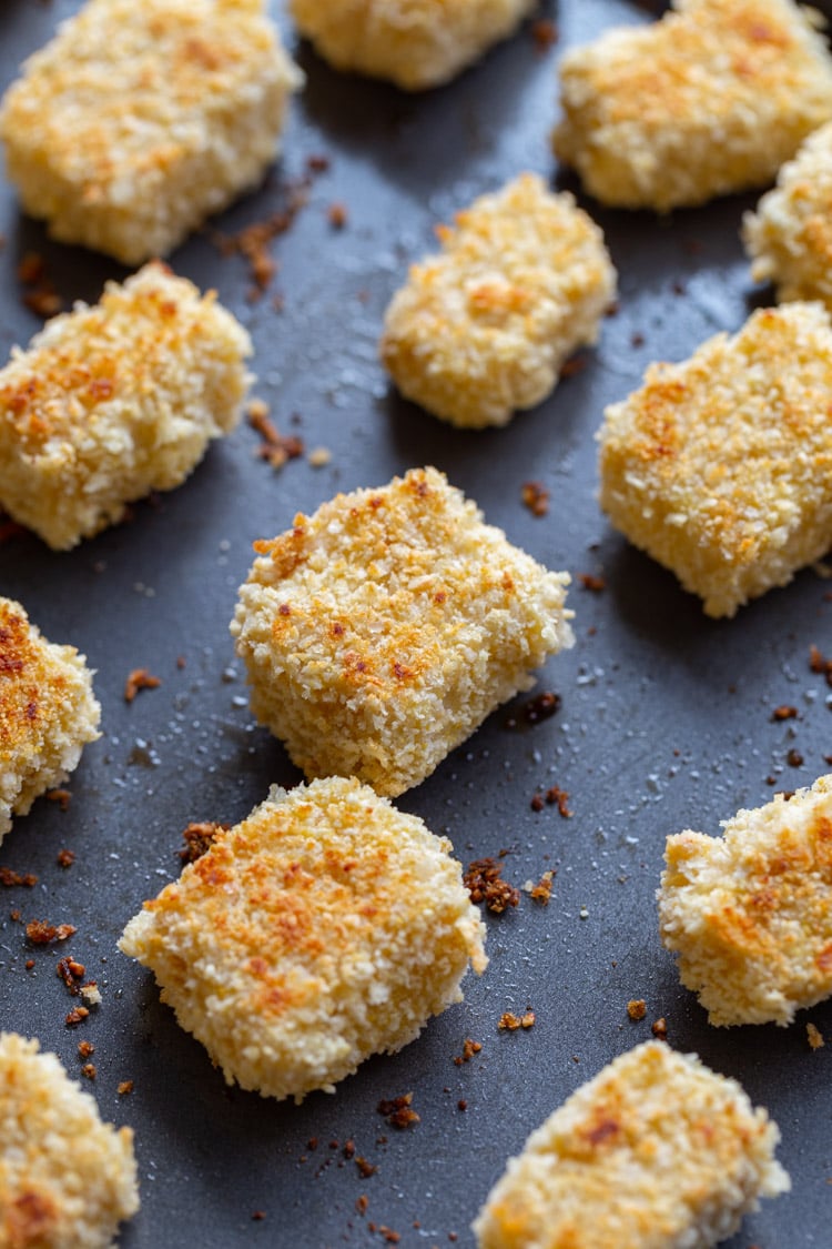 Vegan Parmesan Crusted Tofu - Food with Feeling