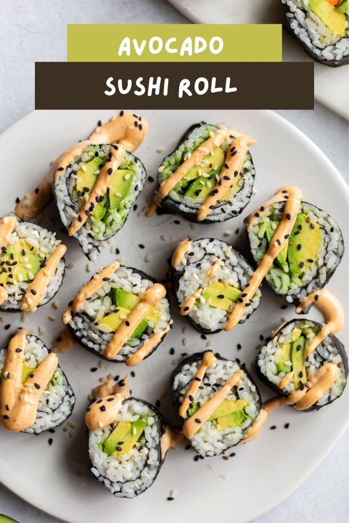 Avocado Roll Sushi Food with Feeling