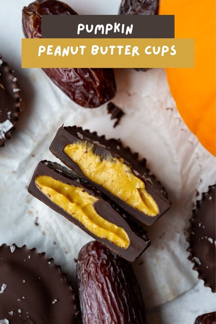 Date Sweetened Pumpkin Peanut Butter Cups Food with Feeling