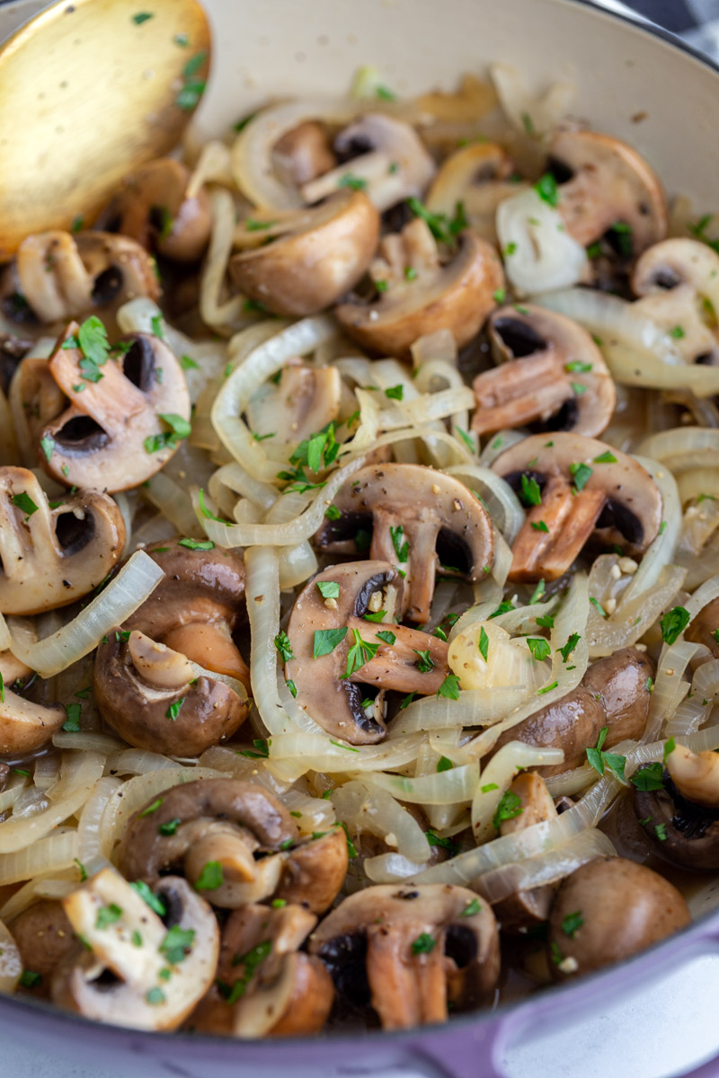 Sautéed Mushrooms and Onions Food with Feeling