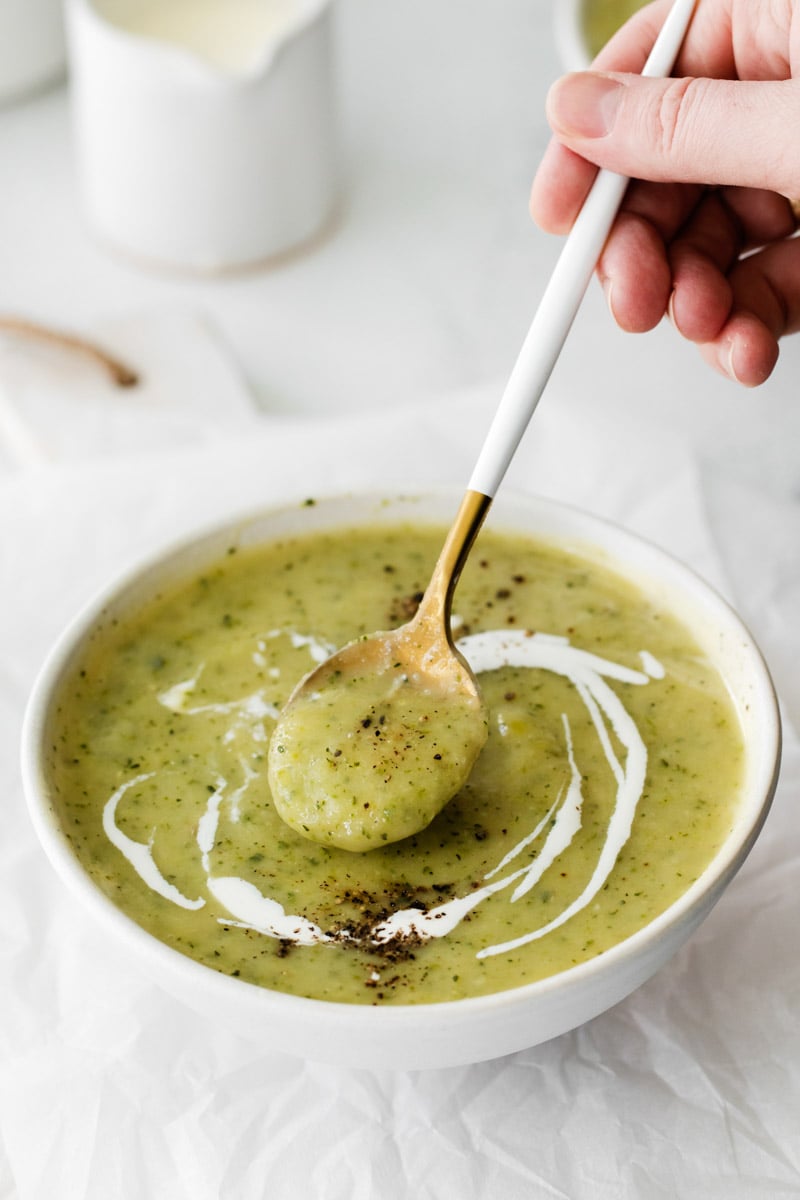 Vegan Zucchini Soup Food with Feeling