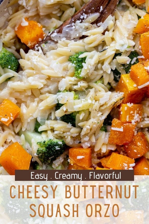 Cheesy Butternut Squash Orzo Food with Feeling