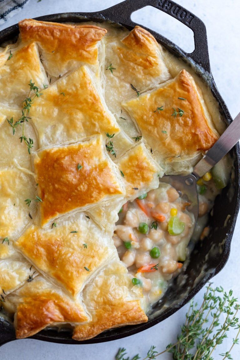 Chickpea Puff Pastry Pot Pie Food with Feeling
