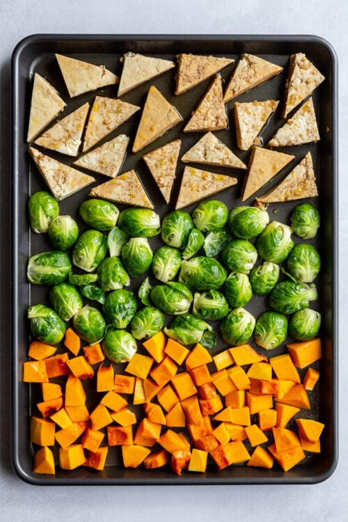 Sheet Pan Balsamic Tofu & Veggies - Food with Feeling