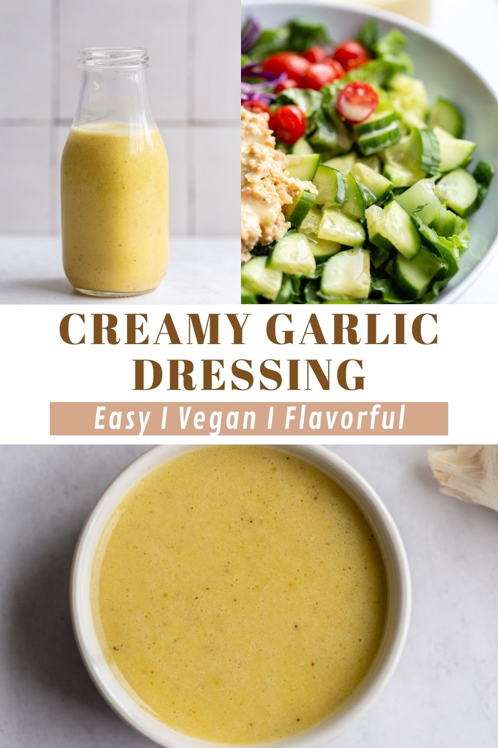 Creamy Garlic Dressing Food with Feeling