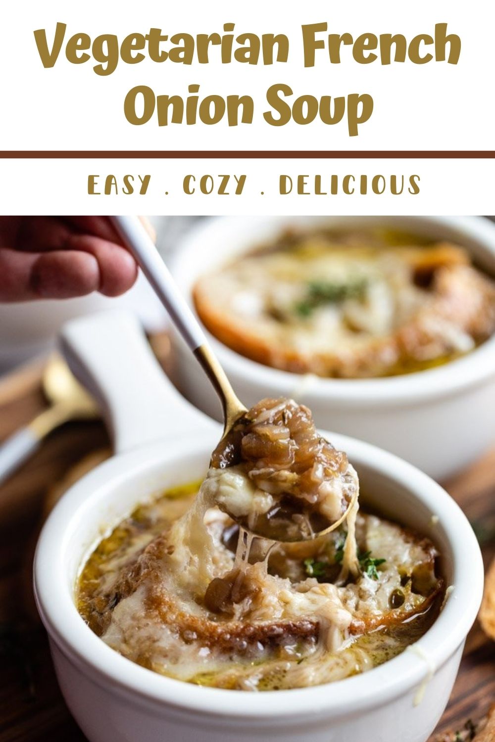 Vegetarian French Onion Soup Food with Feeling