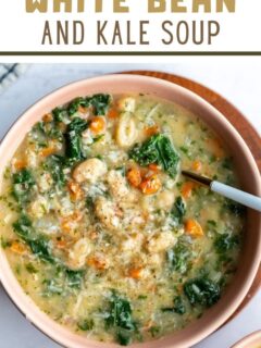 White Bean and Kale Soup - Food with Feeling