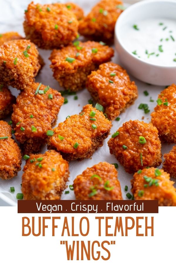 Buffalo Tempeh "Wings" Food with Feeling