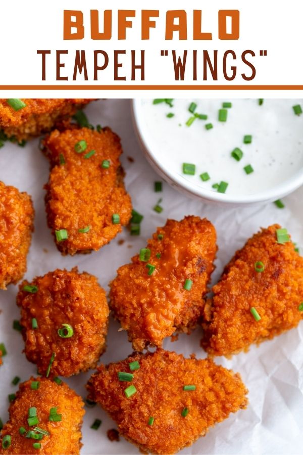 Buffalo Tempeh "Wings" Food with Feeling