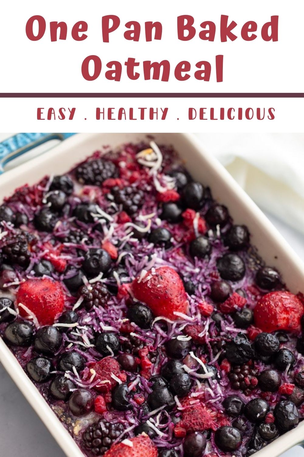 One Pan Oatmeal Food with Feeling