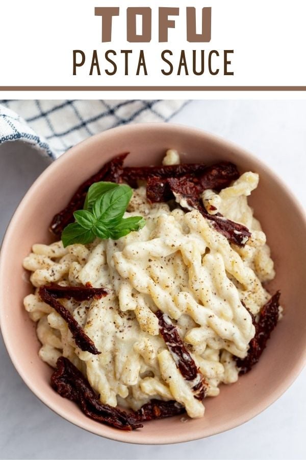 Creamy Tofu Pasta Sauce - Food with Feeling