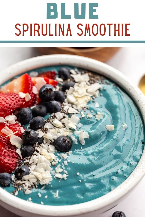 Blue Spirulina Smoothie Food with Feeling